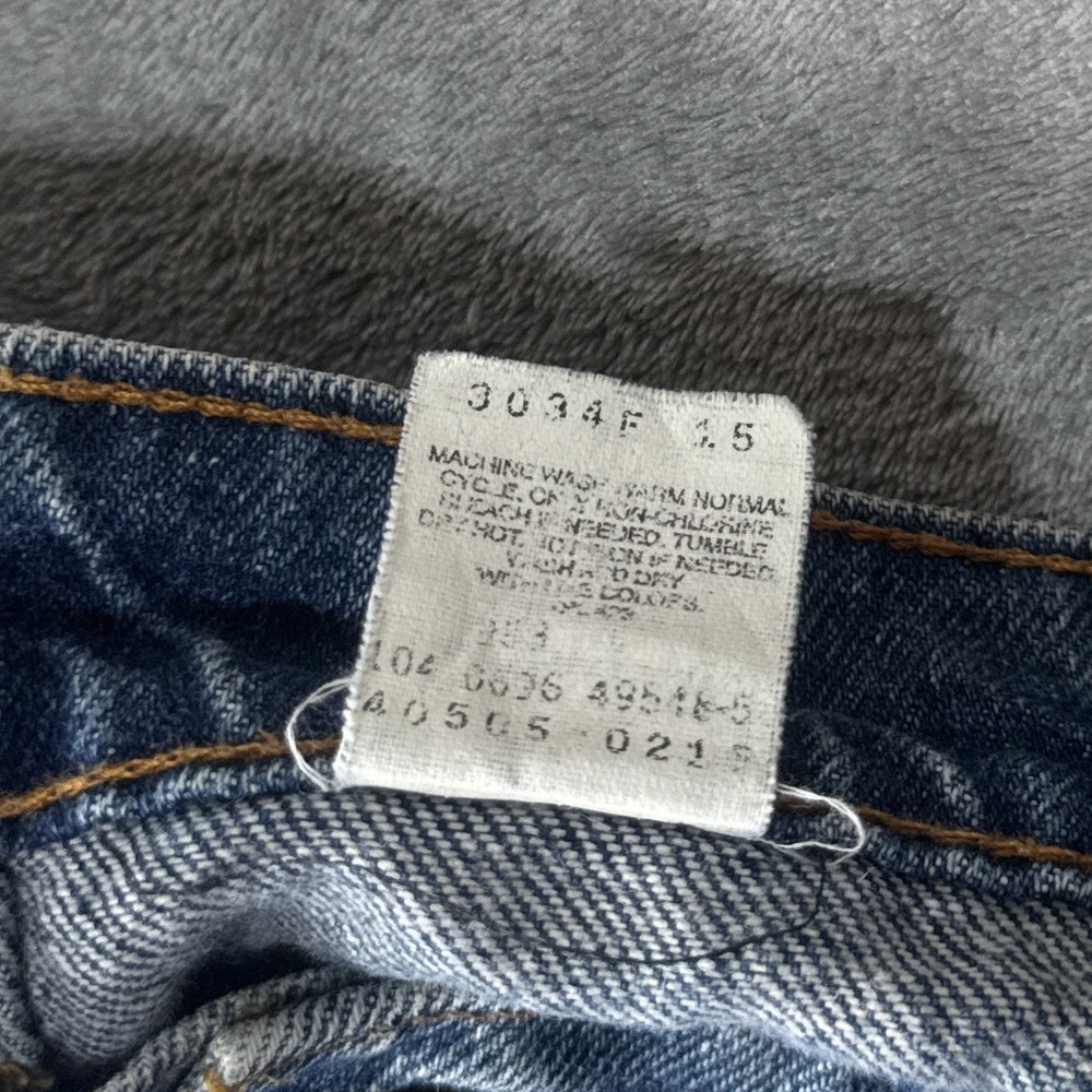 Vintage Levis Jeans Mens 35x30 (Fits 33x29) 505 Orange Tab 90s Made in USA - Picture 5 of 16